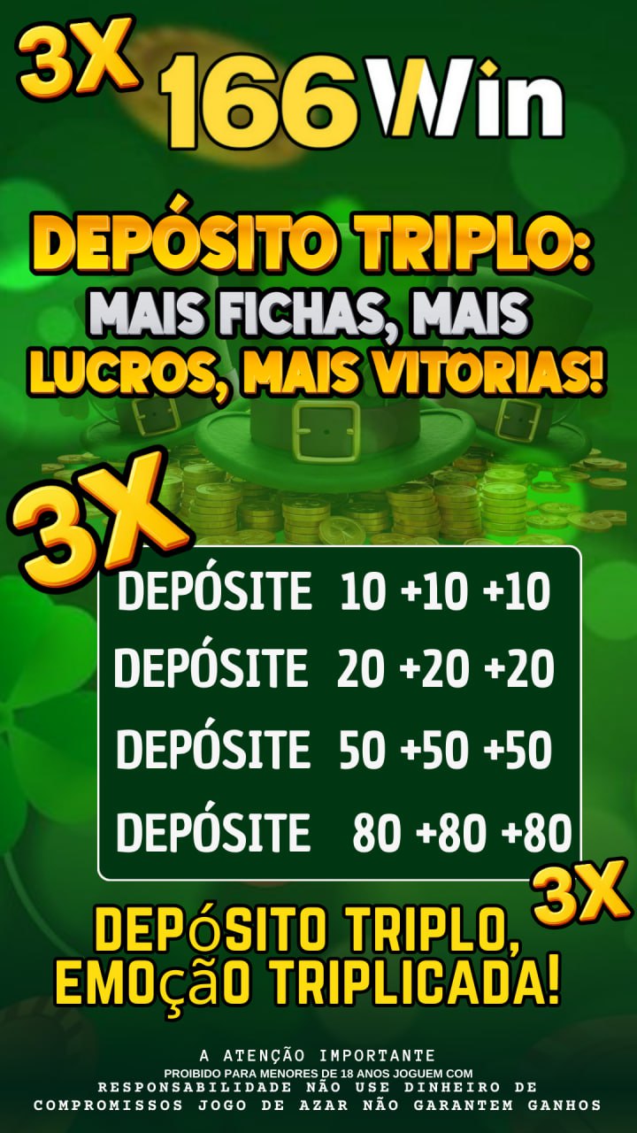 Screenshot da 166WIN1.COM - DEPOSITO 3X