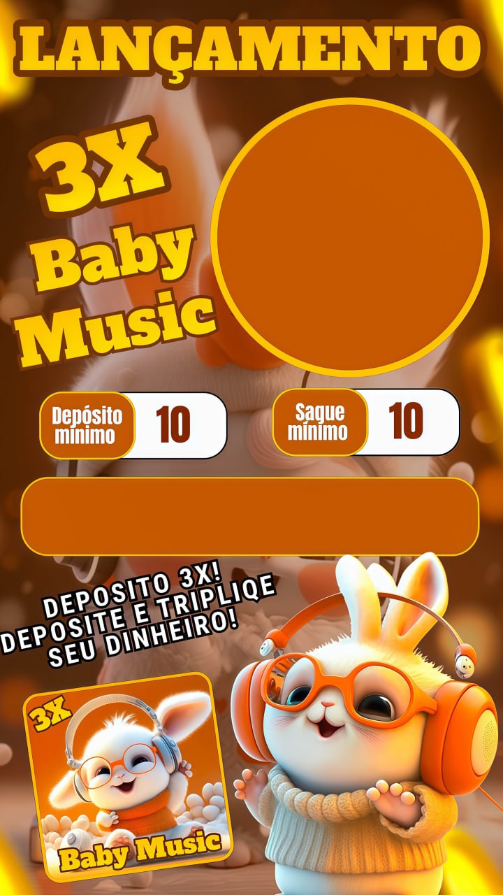 Screenshot da BABYMUSICPG.COM - DEPOSITO 3X