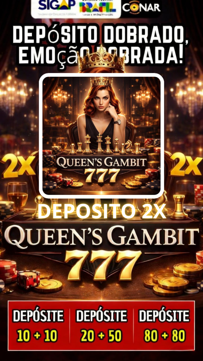 Screenshot da QUEEN-GAMBIT777.COM - DEPOSITO 2X