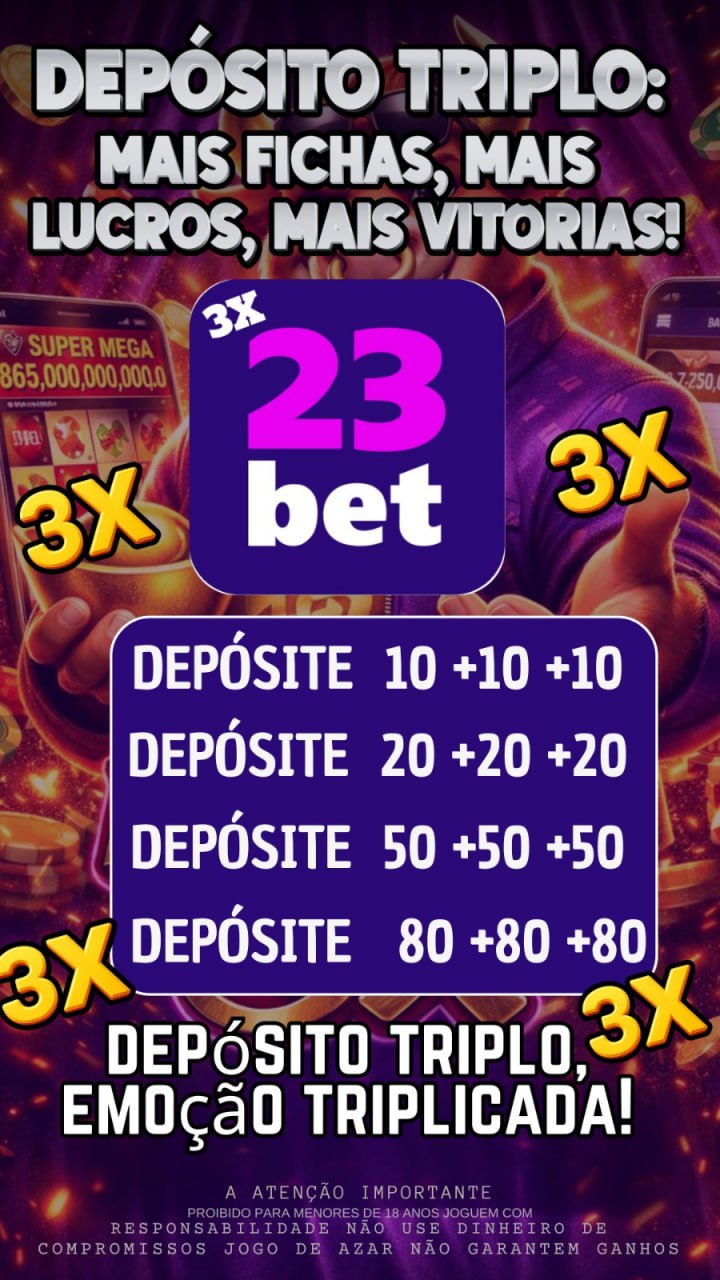 Screenshot da 23BET.COM - DEPOSITO 3X