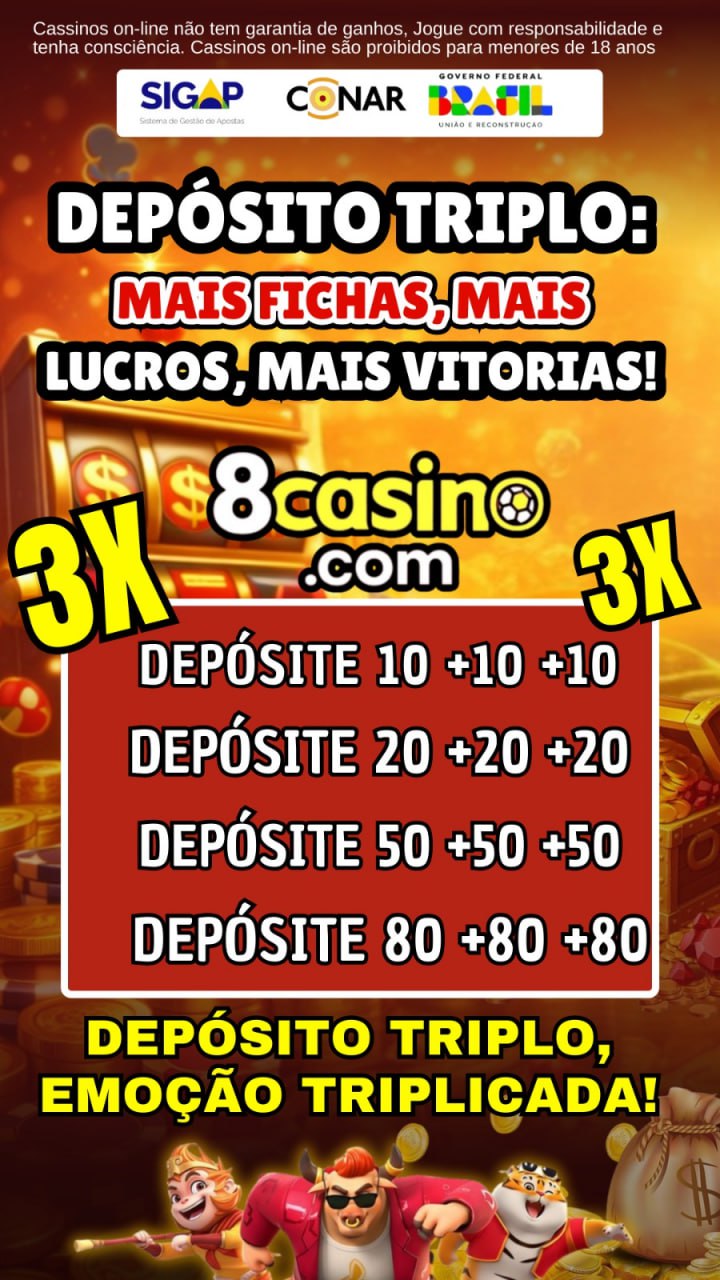 Screenshot da 8CASINO.COM - DEPOSITO 3X