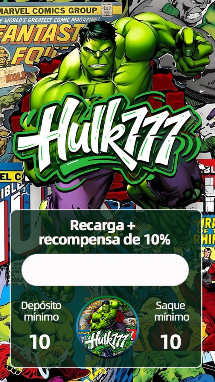 Screenshot da HULK777.COM - DEPOSITO 2X