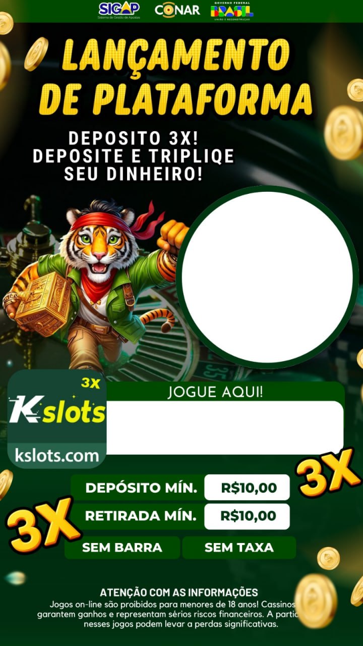 Screenshot da KSLOTSBET.COM - DEPOSITO 3X