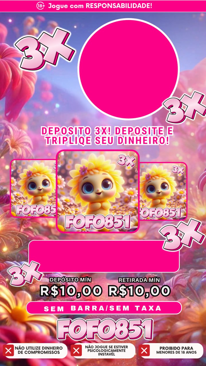 Screenshot da FOFO851.COM - DEPOSITO 3X