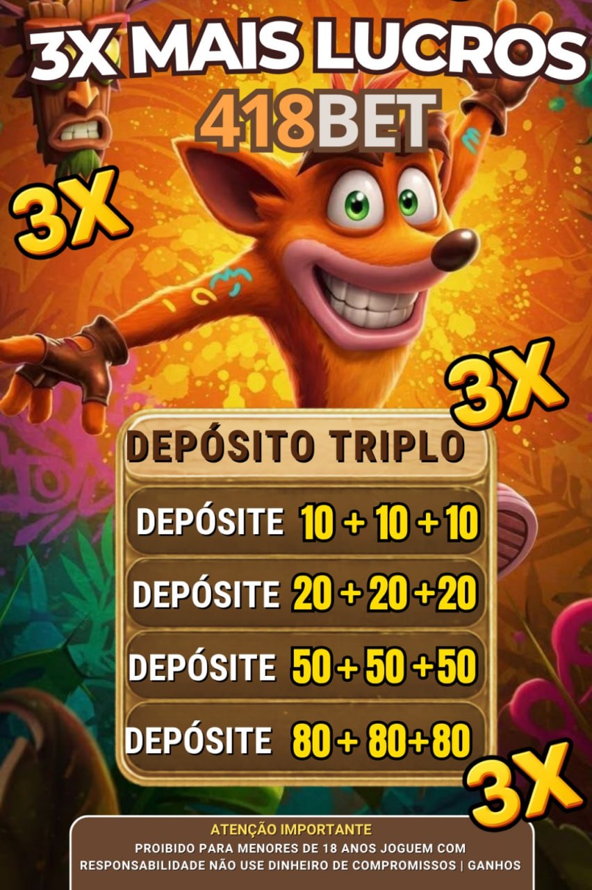 Screenshot da 418BET.COM - Deposito Triplicado 3x
