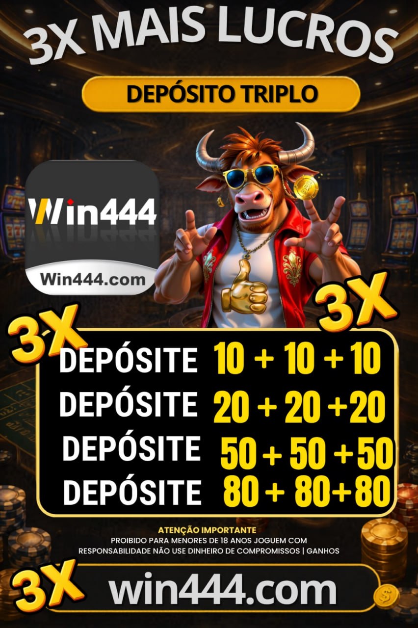 Screenshot da WIN444T.COM - DEPOSITO 3X