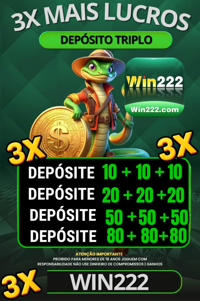 Screenshot da WIN222BRC.COM - DEPOSITO 3X