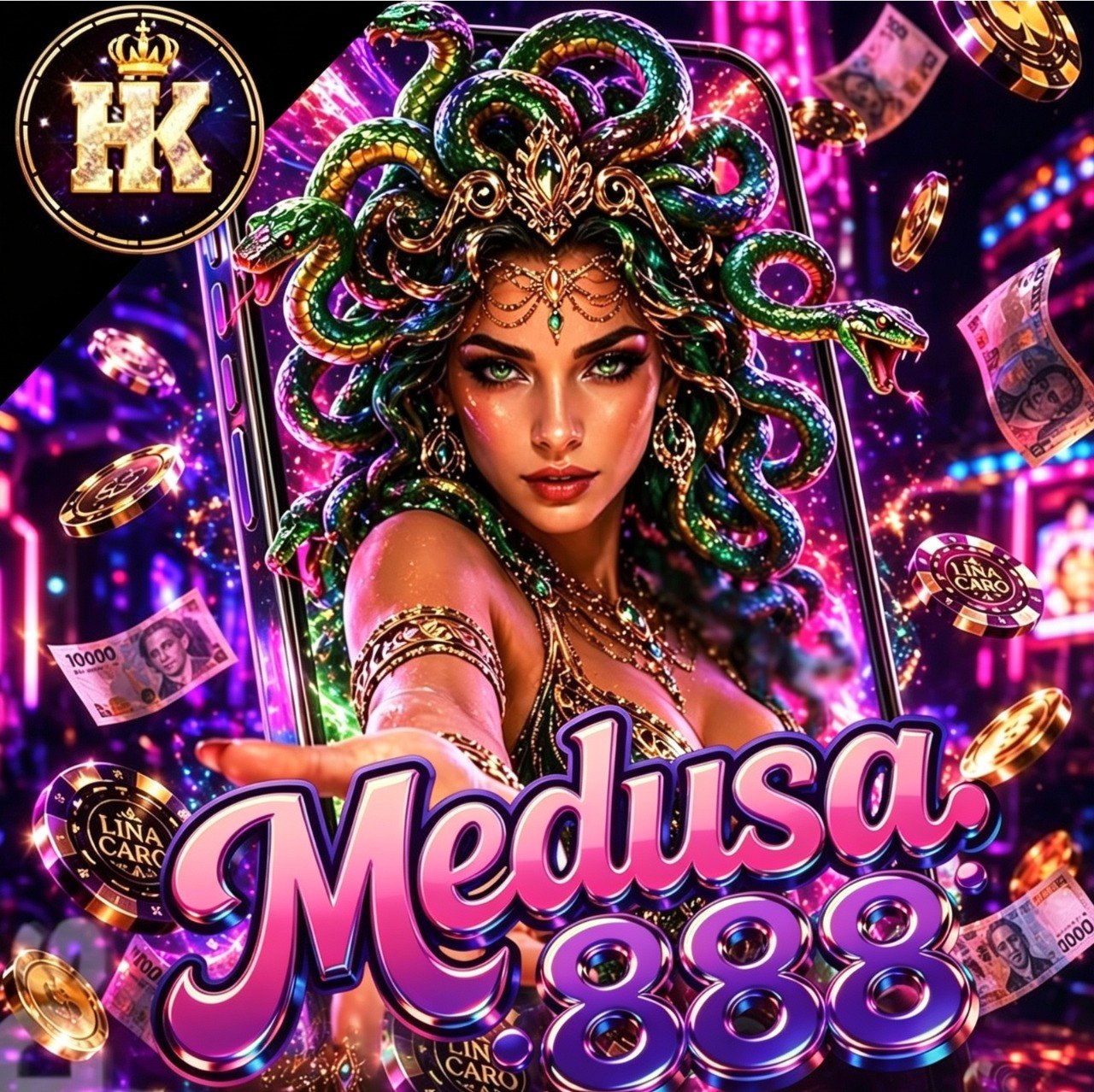 Screenshot da MEDUSA 888.COM - DEPOSITO 2X