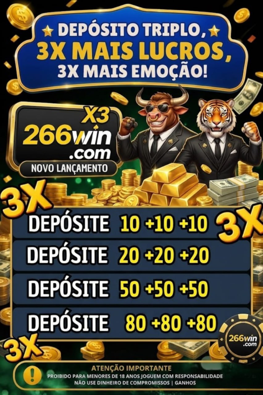 Screenshot da 266WIN3.COM - DEPOSITO 3X