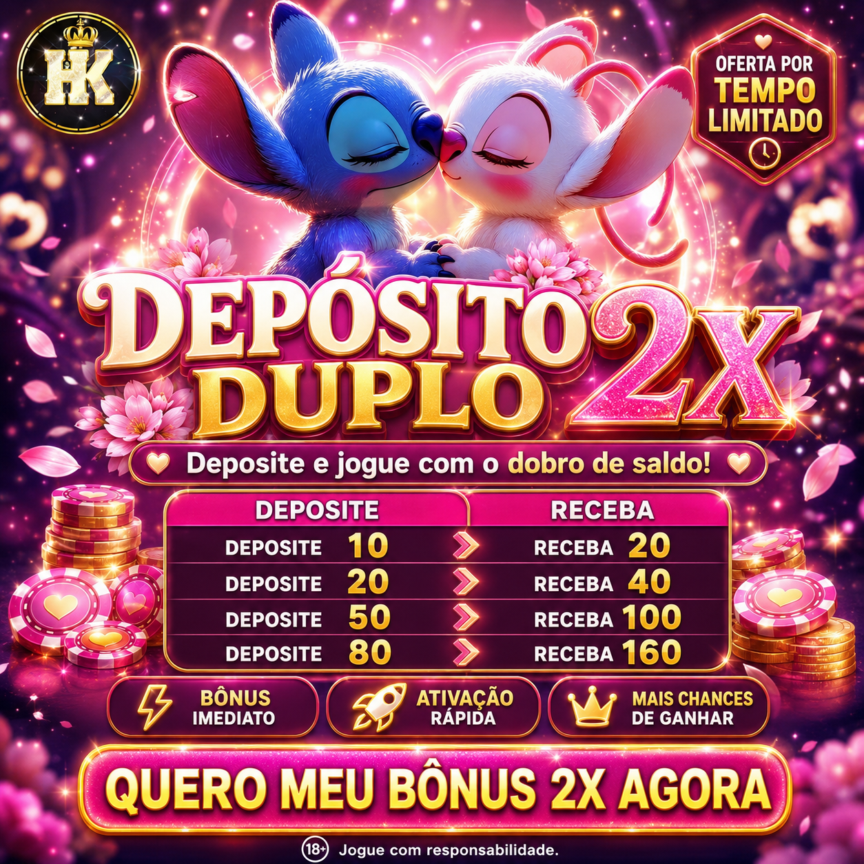 Screenshot da NAMORO2026.COM - DEPOSITO 2X