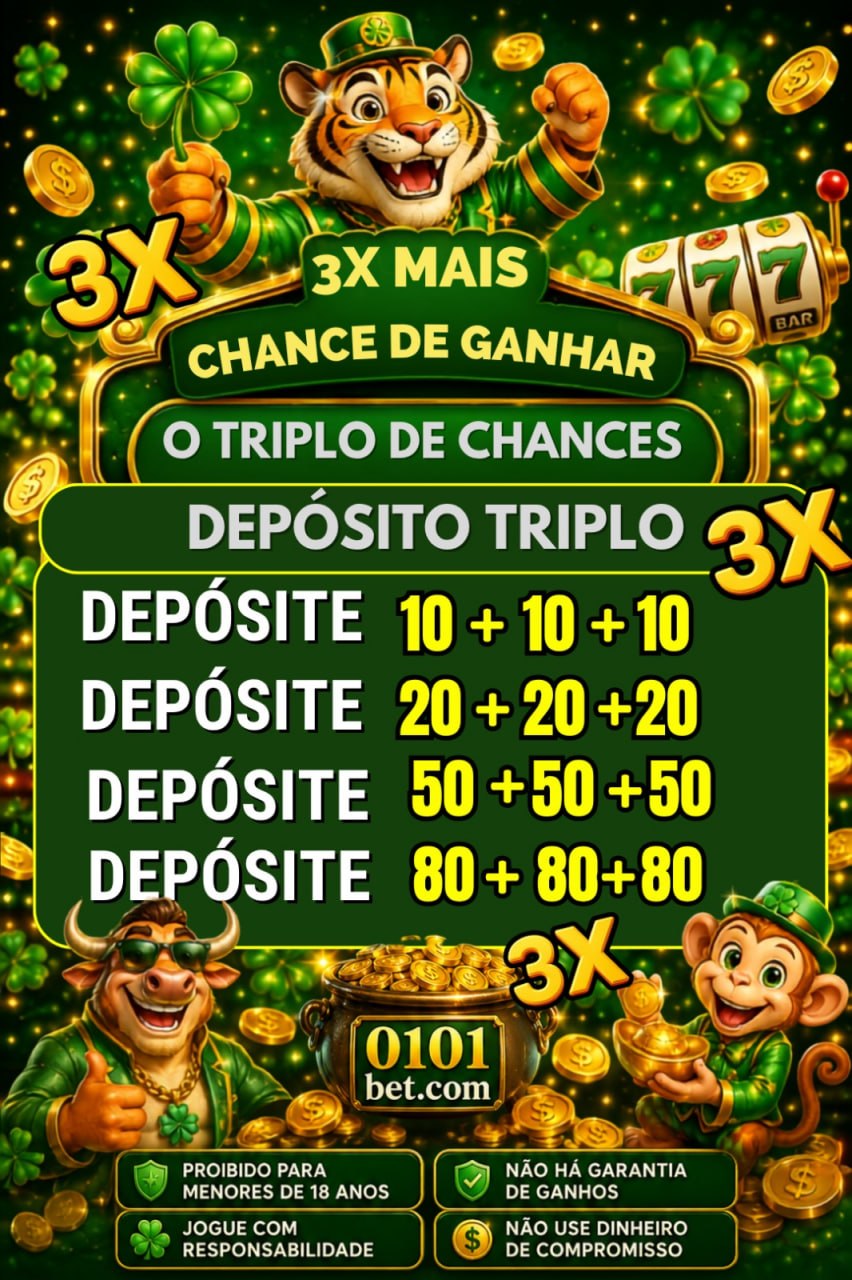 Screenshot da 0101BET.COM - DEPOSITO 3X