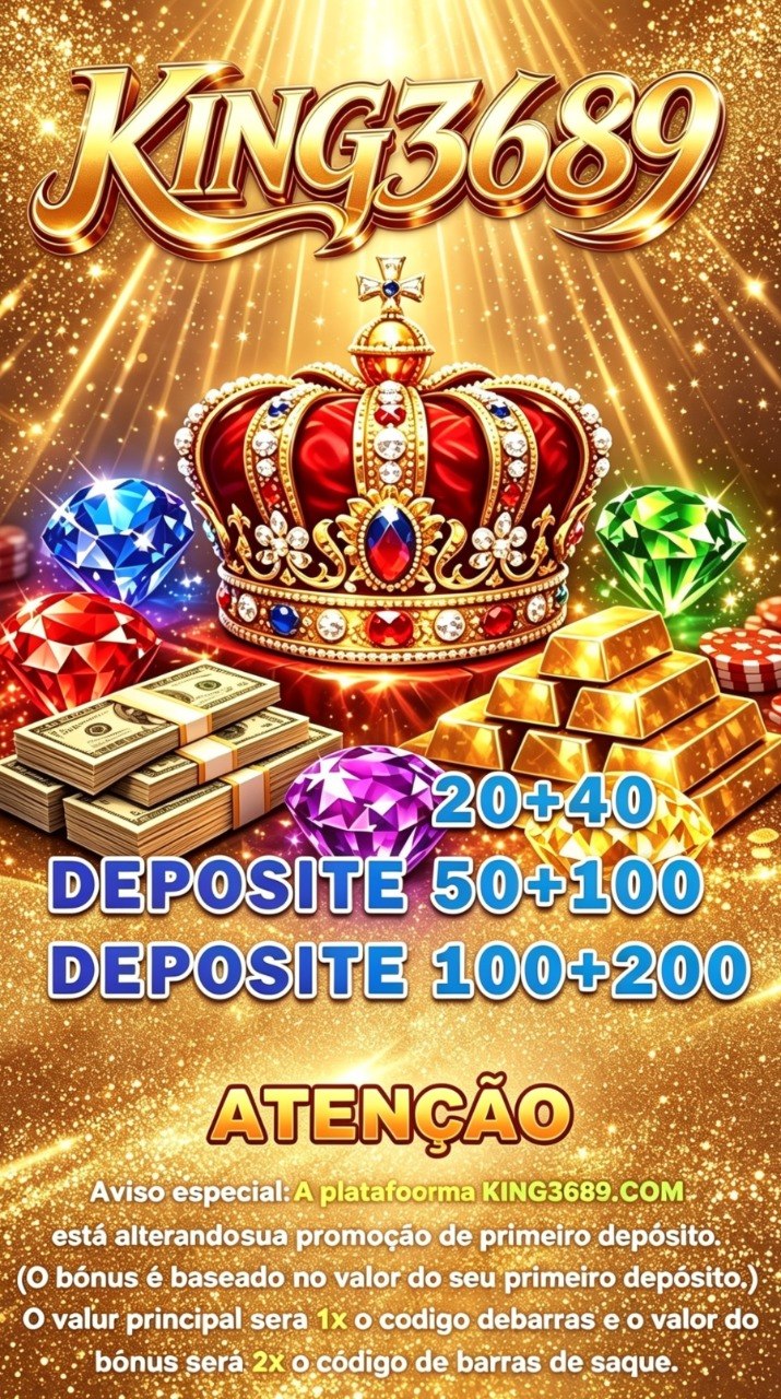 Screenshot da KING3689.COM - DEPOSITO 2X