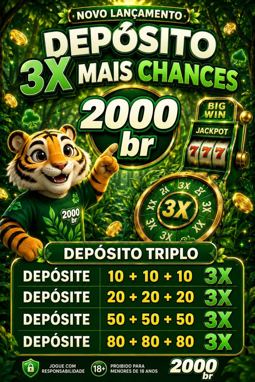 Screenshot da 2000BRA.COM - DEPOSITO 3X