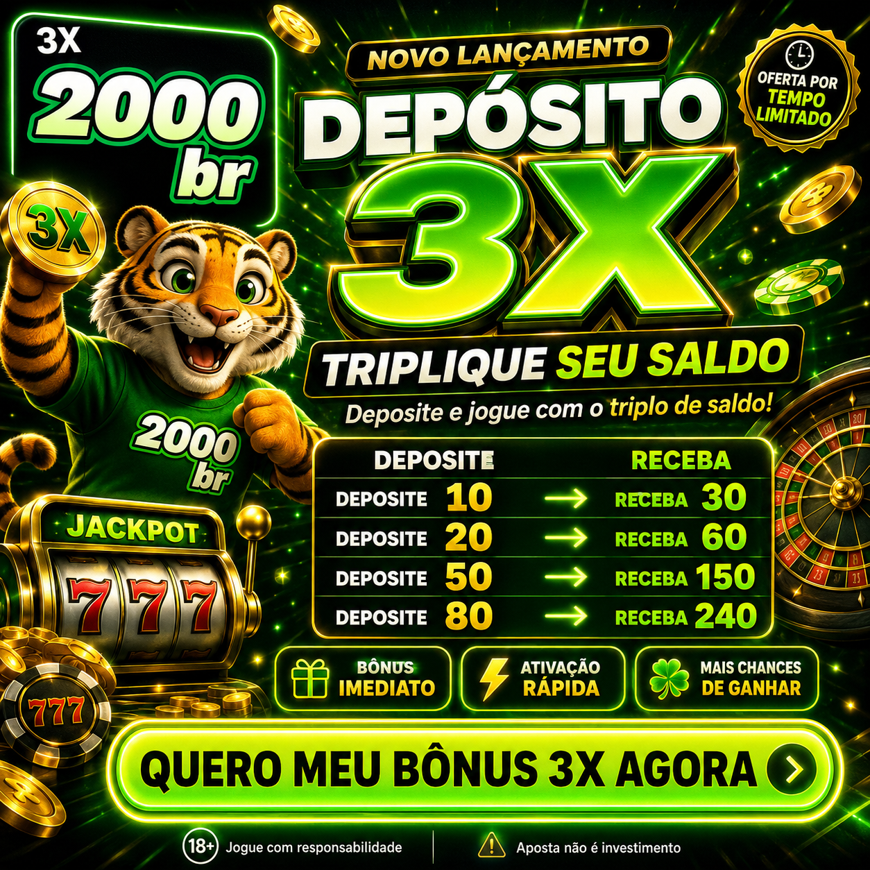 Screenshot da 2000BRA.COM - DEPOSITO 3X