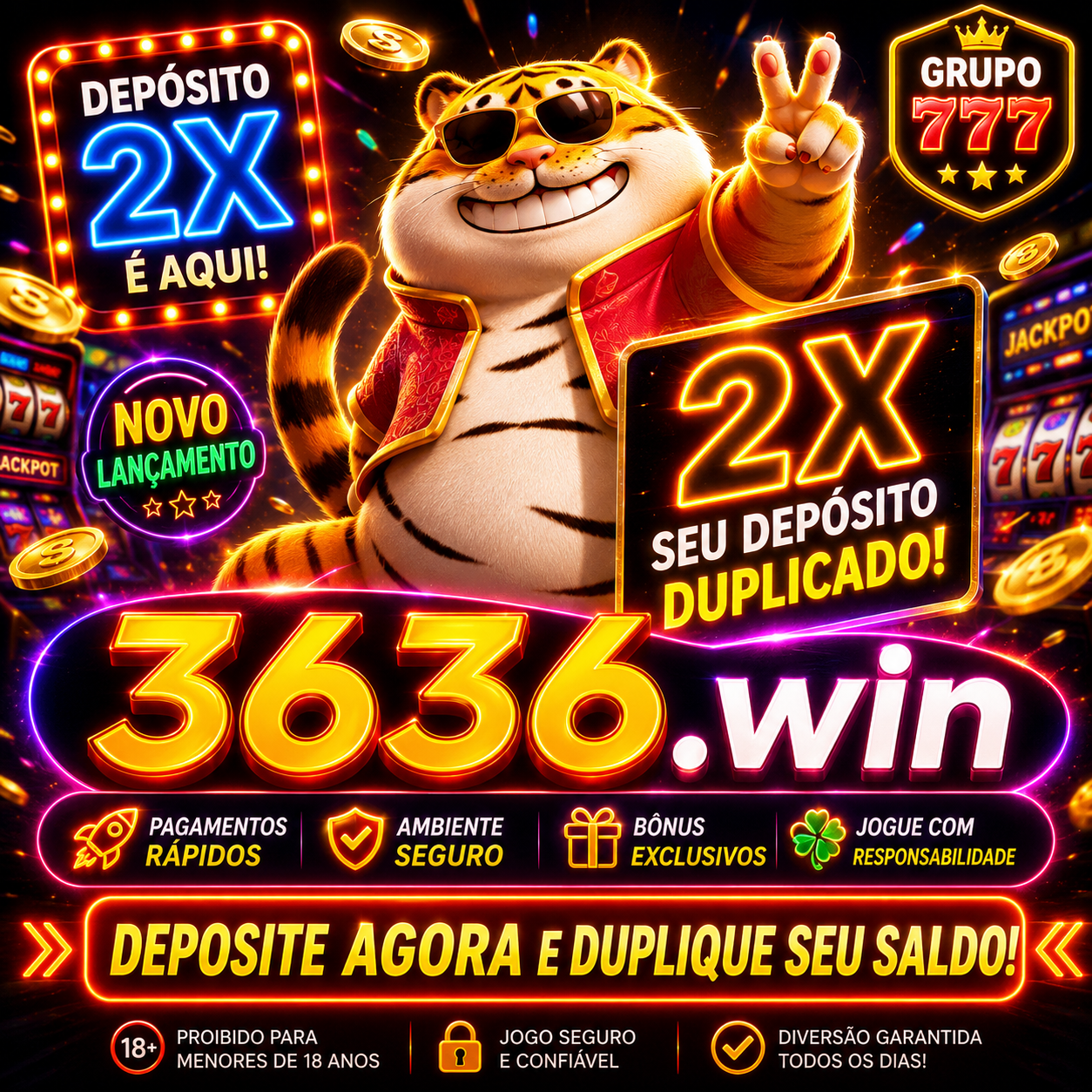 Screenshot da 3636WIN.COM - DEPOSITO 2X