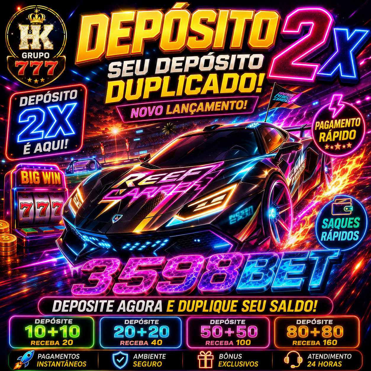 Screenshot da 3598BET.COM - DEPOSITO 2X