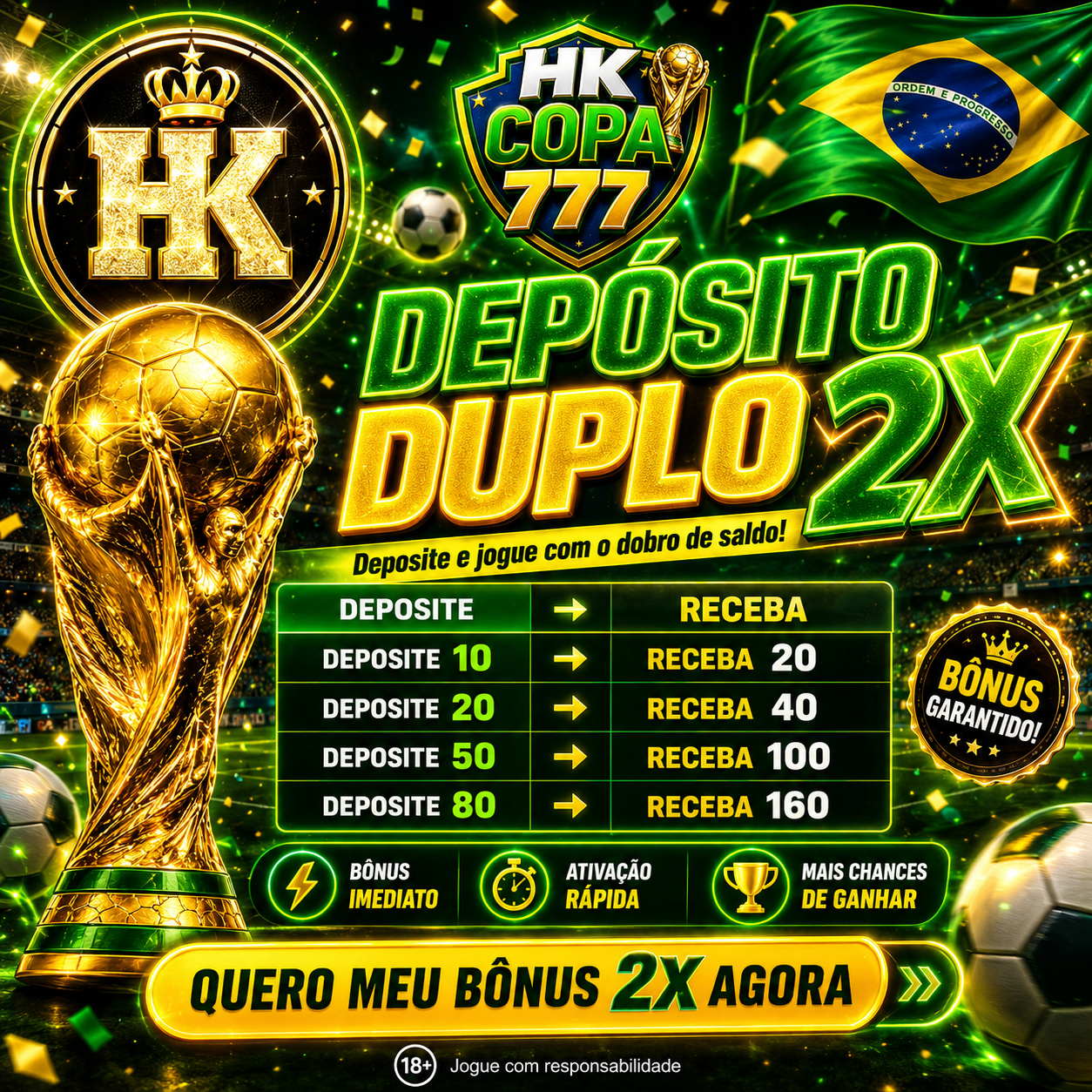 Screenshot da COPA777 BET.COM - DEPOSITO 2X