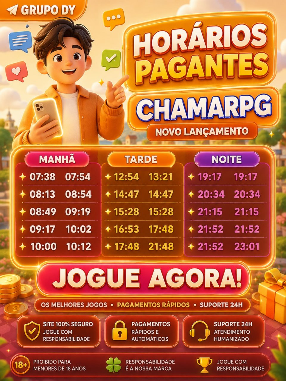 Screenshot da CHAMAR PG.COM