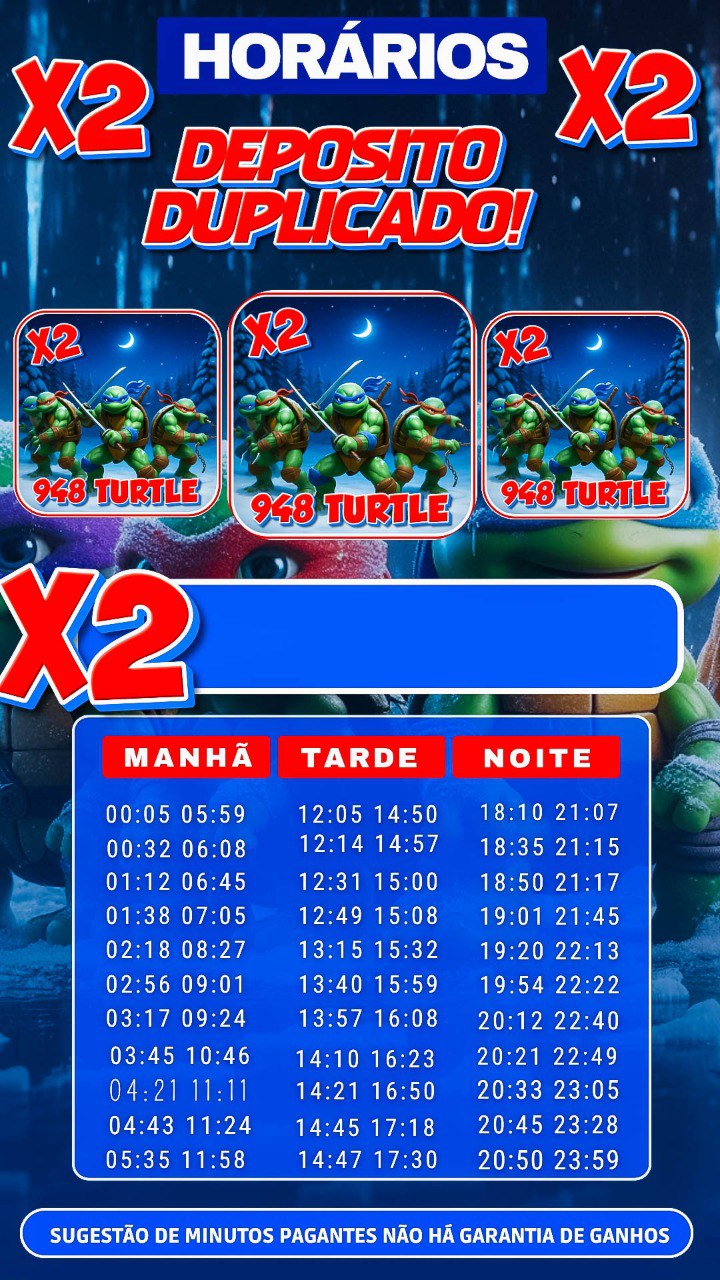 Screenshot da 948TURTLE.com - DEPOSITO 2X