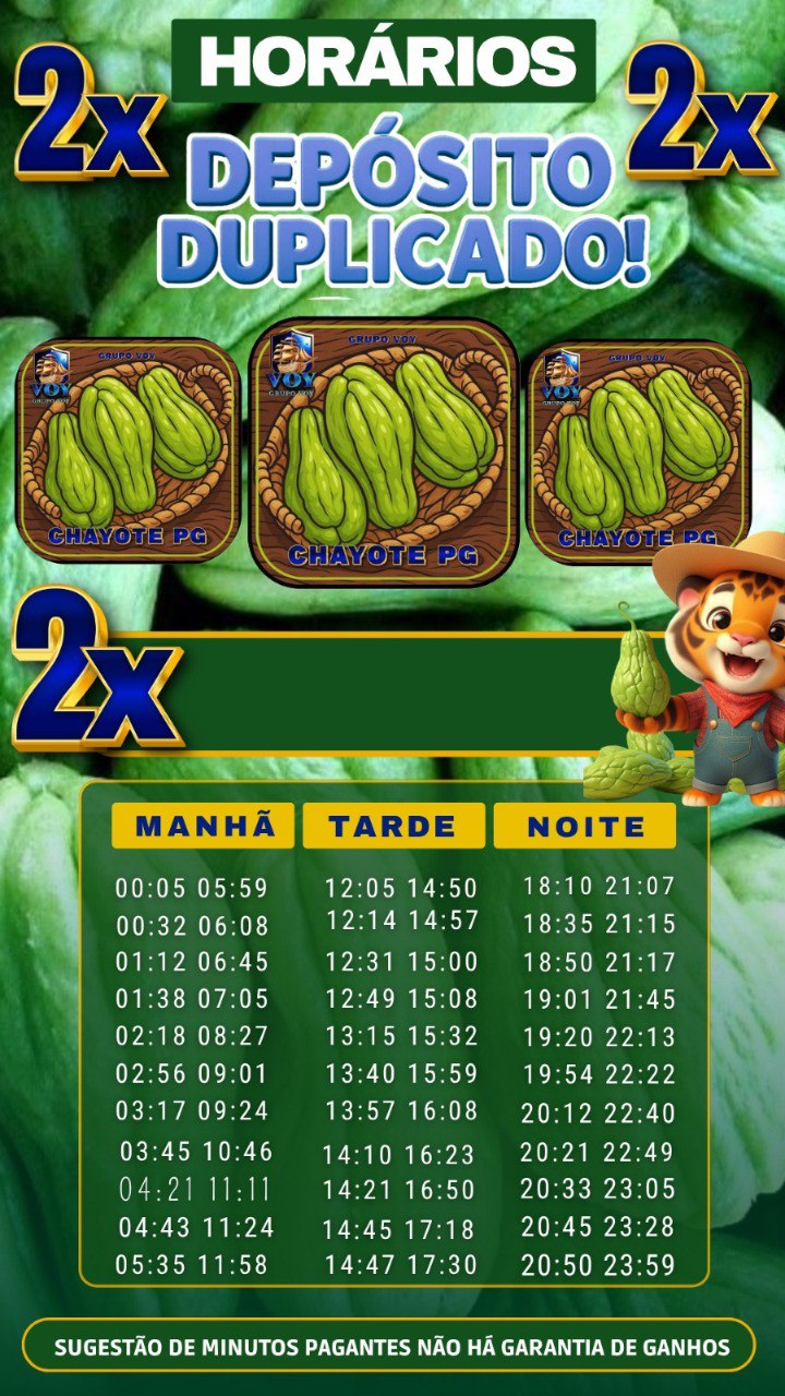 Screenshot da CHAYOTEpg.com - DEPOSITO 2X