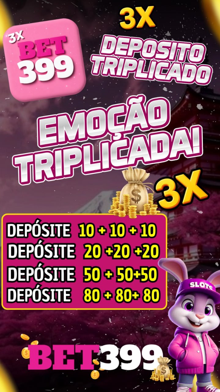 Screenshot da BET399.com - DEPOSITO 3X