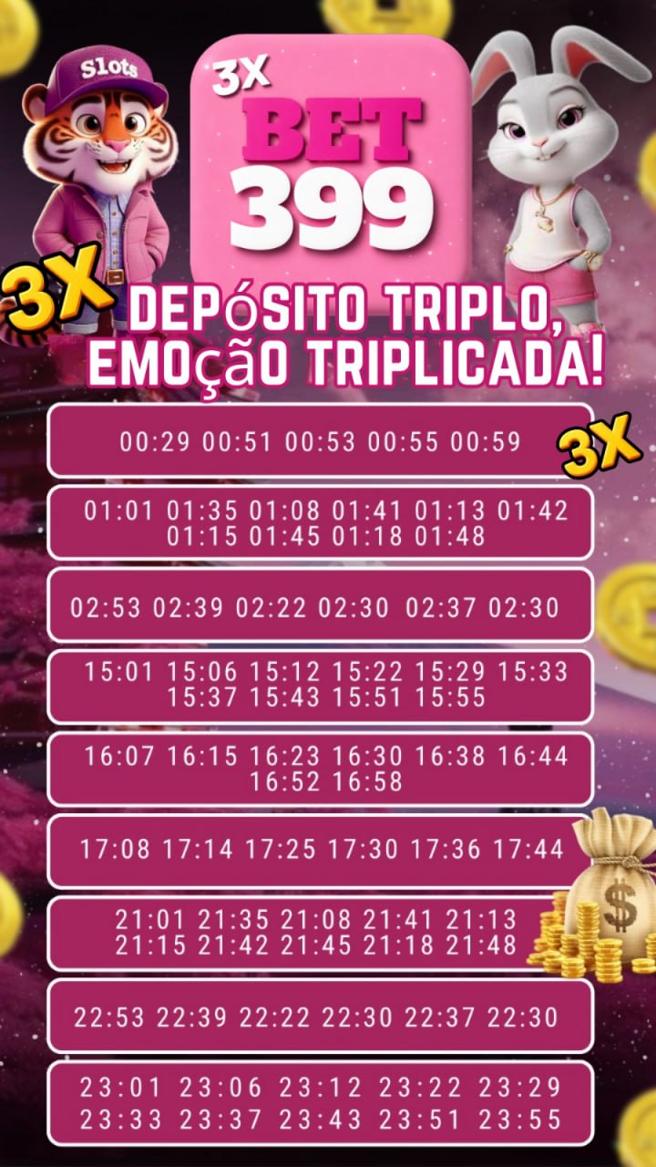 Screenshot da BET399.com - DEPOSITO 3X