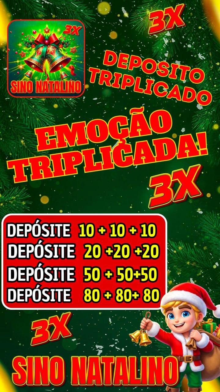 Screenshot da SinoNatalino.com - DEPOSITO 3X