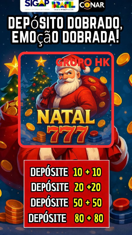 Screenshot da Natal777.com - DEPOSITO 2X