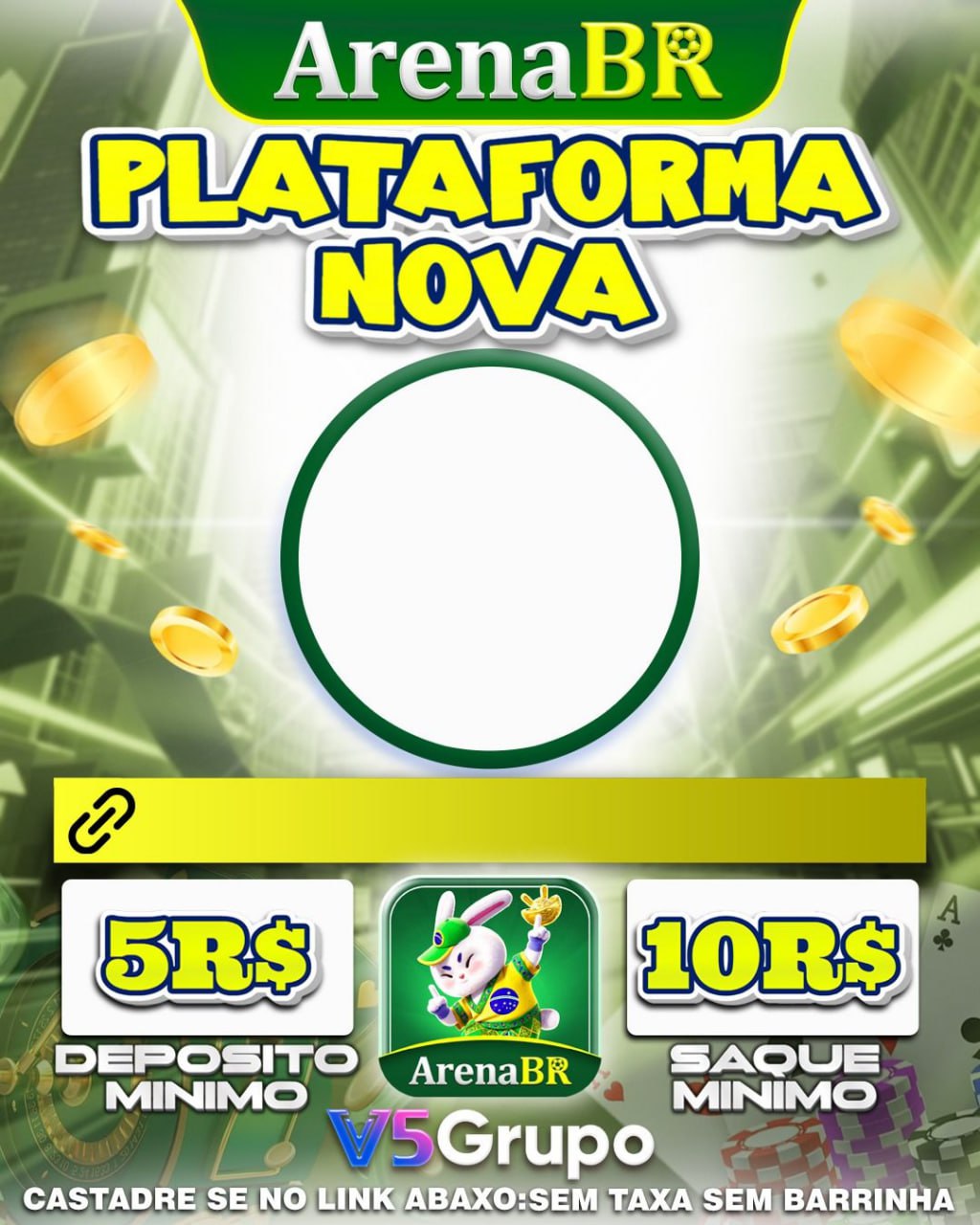 Screenshot da V5-ARENABR.COM - DEPOSITO 2X