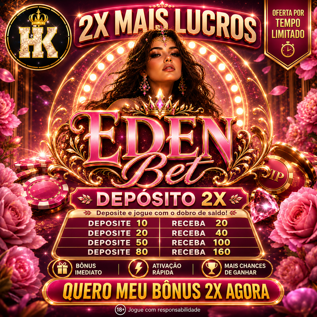 Logo EDENBET.COM - DEPOSITO 2X