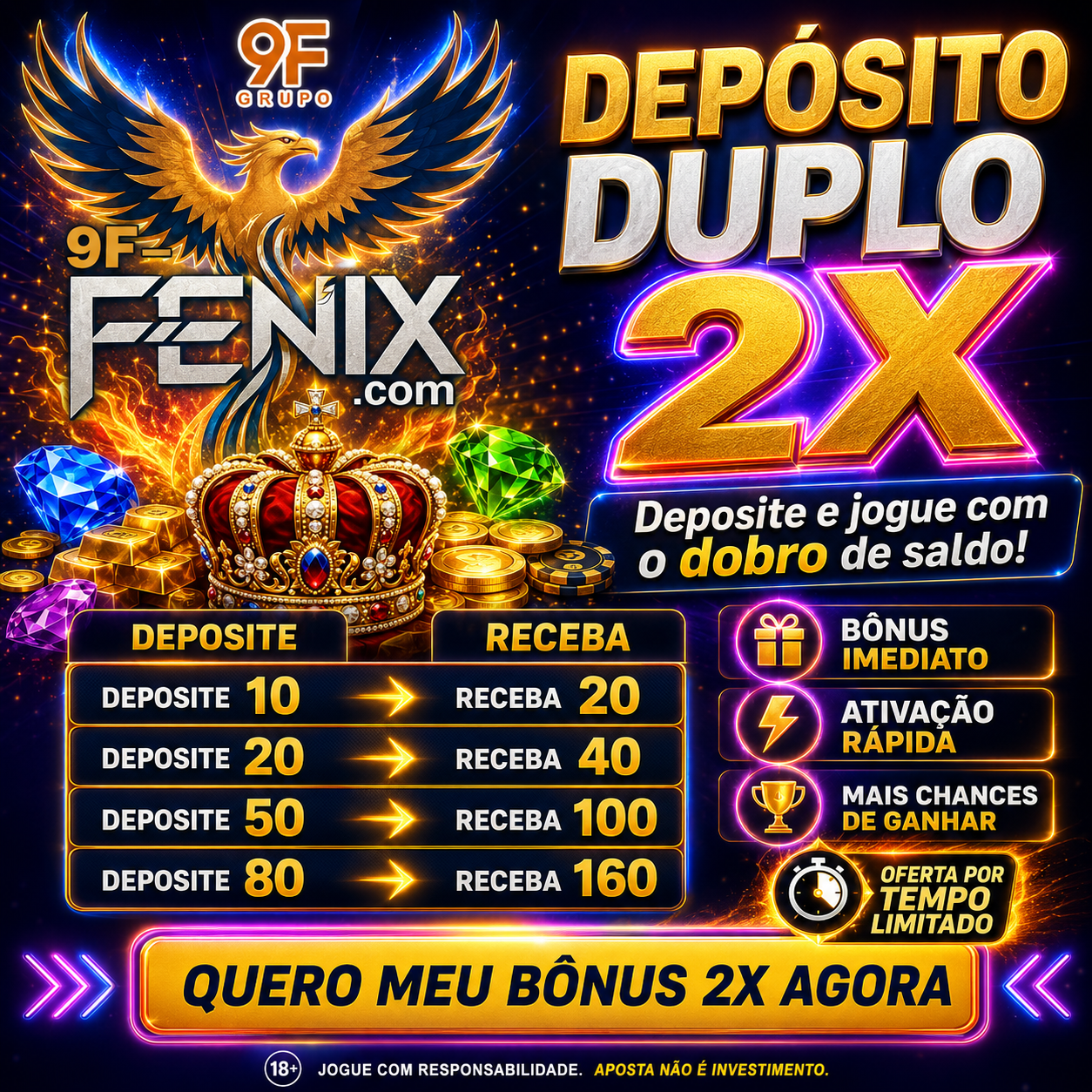 Logo 9F FENIX.COM - DEPOSITO 2X
