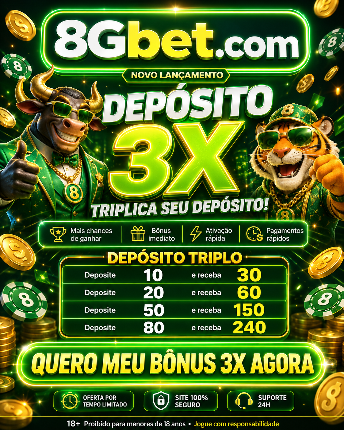 Logo 8GBET1.COM - DEPOSITO 3X